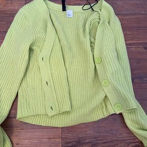 H&M lime green sweater, worn once